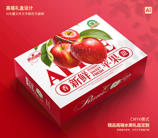 苹果包装 红富士礼盒