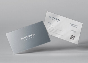 简约商务名片设计展示