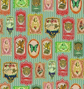 复古风动物图案背景纹理