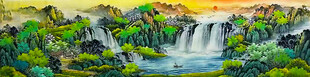 巨幅山水画