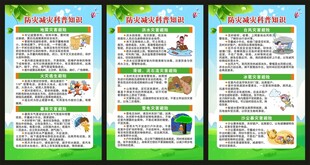 防灾减灾知识展板