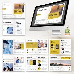 商务画册InDesign模板