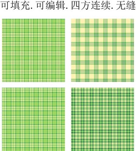 格子图案  春夏清新格纹面料