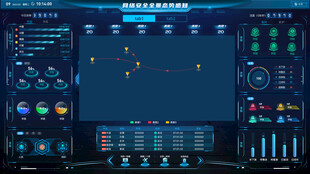 科技感大数据可视化智能界面首页