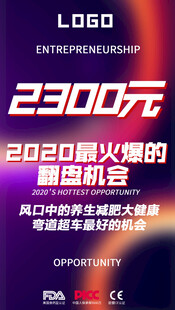 新型机会火热招商海报