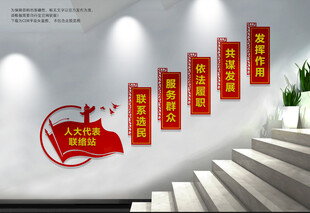 人大代表楼梯文化墙