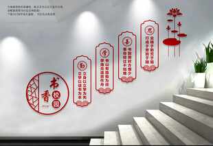 校园楼梯文化墙