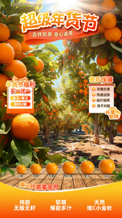 超级年货节直播间贴片背景