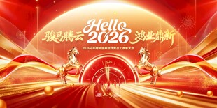 马年晚会背景