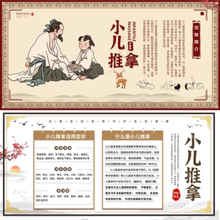养生小儿推拿展板