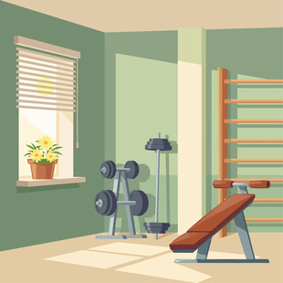 室内健身角落
