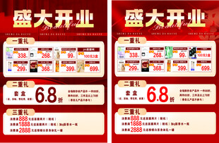 盛大开业促销海报