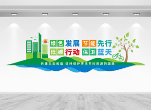 绿色节能低碳环保文化墙