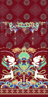 传统中式花纹汉服