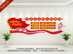 社会主义核心价值观文化墙