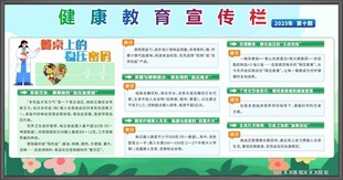 健康教育宣传栏展示