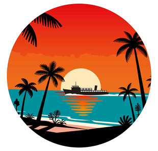 露营地酒吧网红地标日落打卡拍照