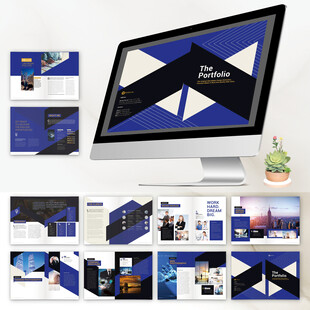 企业画册InDesign模板