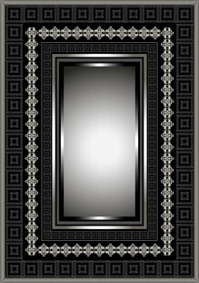复古黑色花纹装饰画框