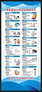 国家基本公共卫生服务项目展架