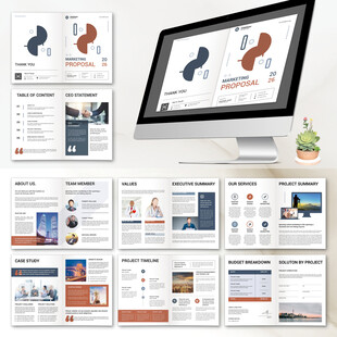 招商画册InDesign模板