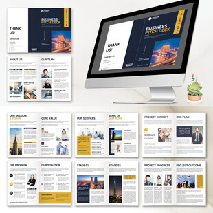 商务画册InDesign模板