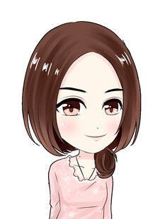 卡通风格甜美女孩形象Q版