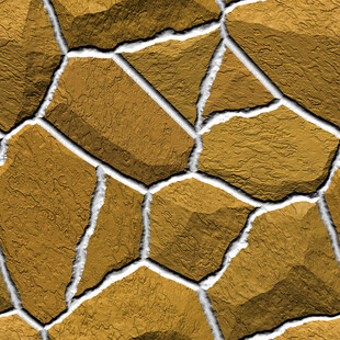 黄色大块石头墙无缝拼图