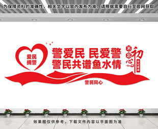 爱民拥警文化墙