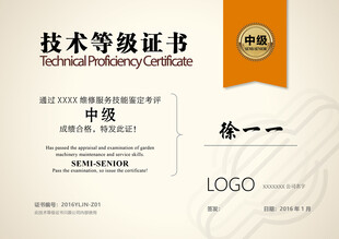 技术等级证书