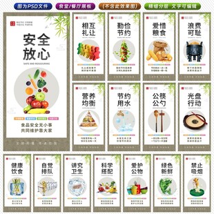 食堂文化墙展板