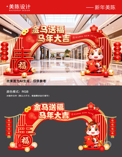 2026元旦新年商场美陈