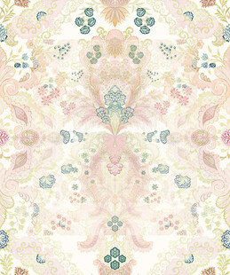 梦幻花卉几何纹理图案