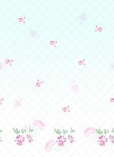 清新粉色花卉背景图案