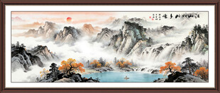 酒店大堂山水装饰画