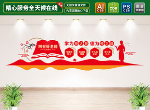 四有好老师文化墙