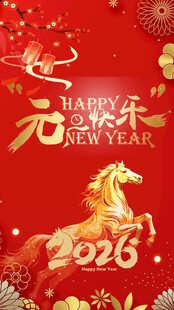2025龙年欢乐元旦贺图