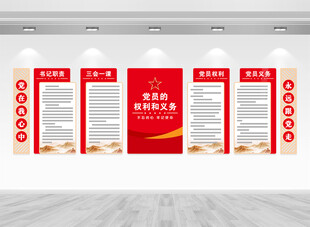 党员的权利与义务文化墙