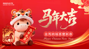 春节马年展板