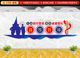 打造现代警务标语文化墙