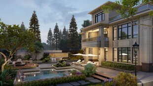 豪华别墅庭院景观设计