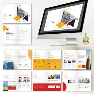 商务画册InDesign模板