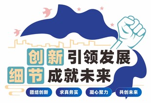 创新引领发展宣传文化墙