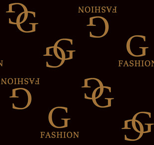黑金时尚字母图案背景