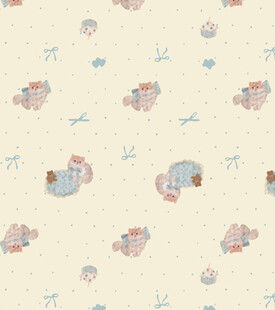 可爱梦幻卡通动物图案背景