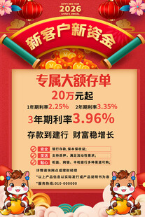 2026银行存款海报