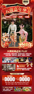 新年春节云西双版纳旅游海报