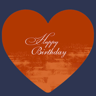 高级橙生日背景