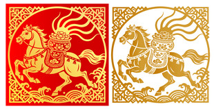 马年剪纸窗花