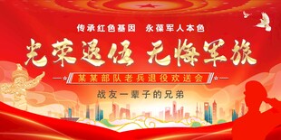 光荣退伍 无悔军旅